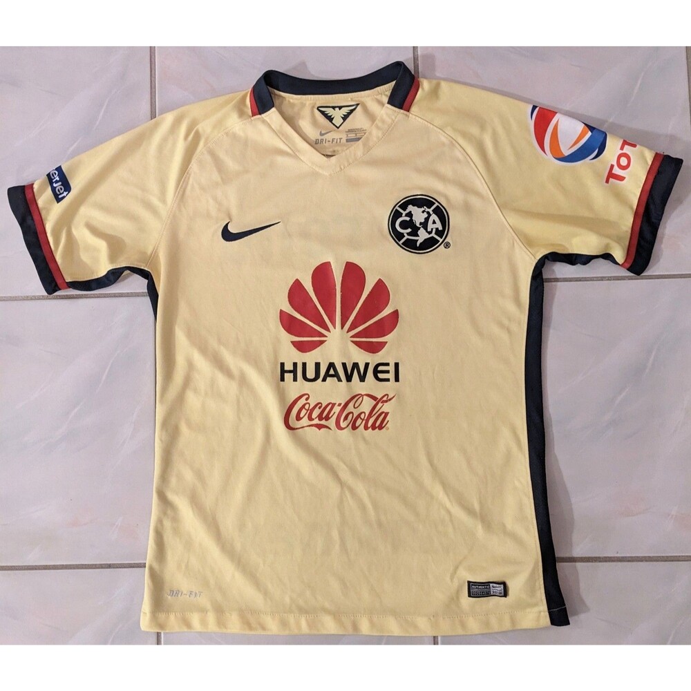 Nike Men's Small Club América Fútbol 2015-2016 Home Soccer Jersey Yellow